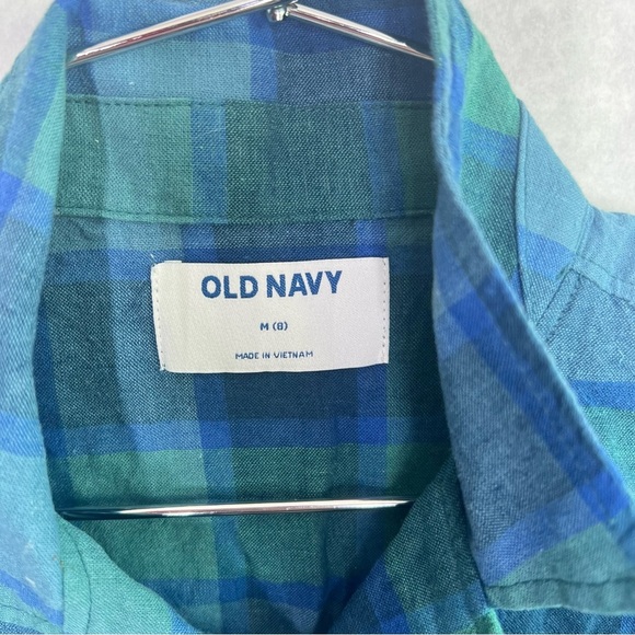5/$25 old navy button up shirt medium 8 new - Picture 2 of 2